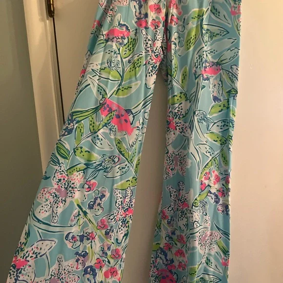 Lily Pulitzer pull on palazzo pant bal harbor print - Picture 4 of 7